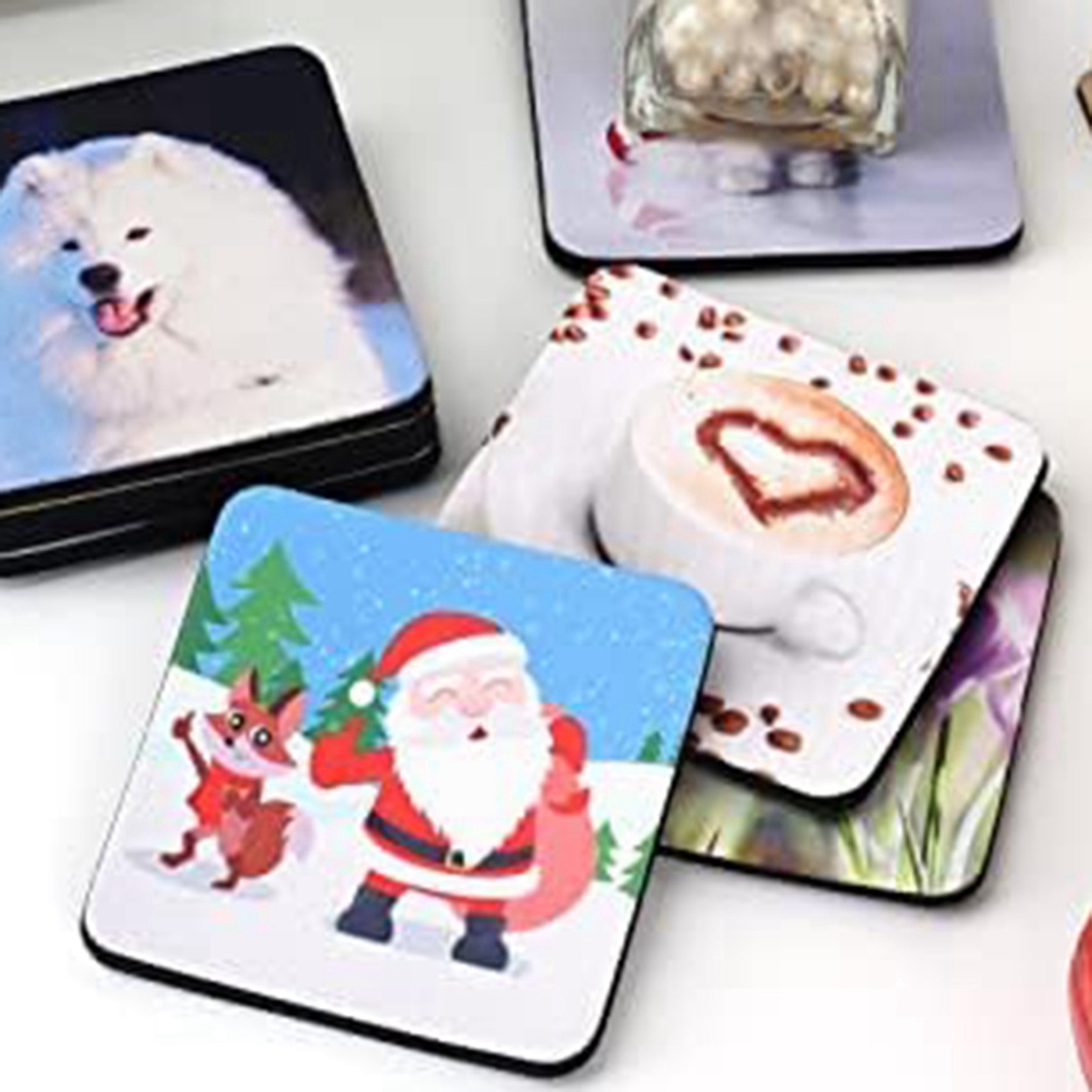 F-F 40 posavasos cuadrados par - Coaster Sublimation Blank reseña y precio