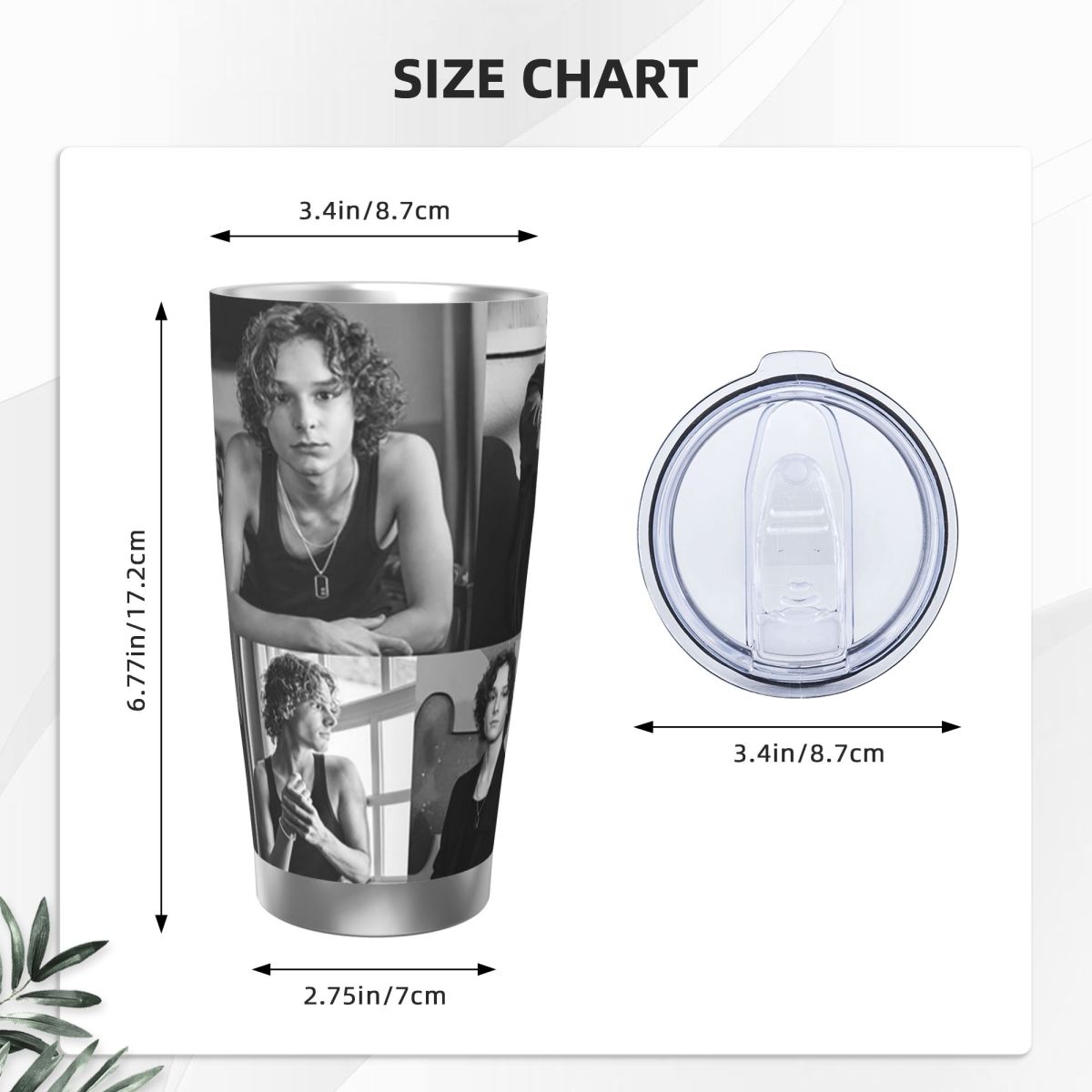 Vaso de acero inoxidable con a - Tumbler 20Oz White reseña y precio
