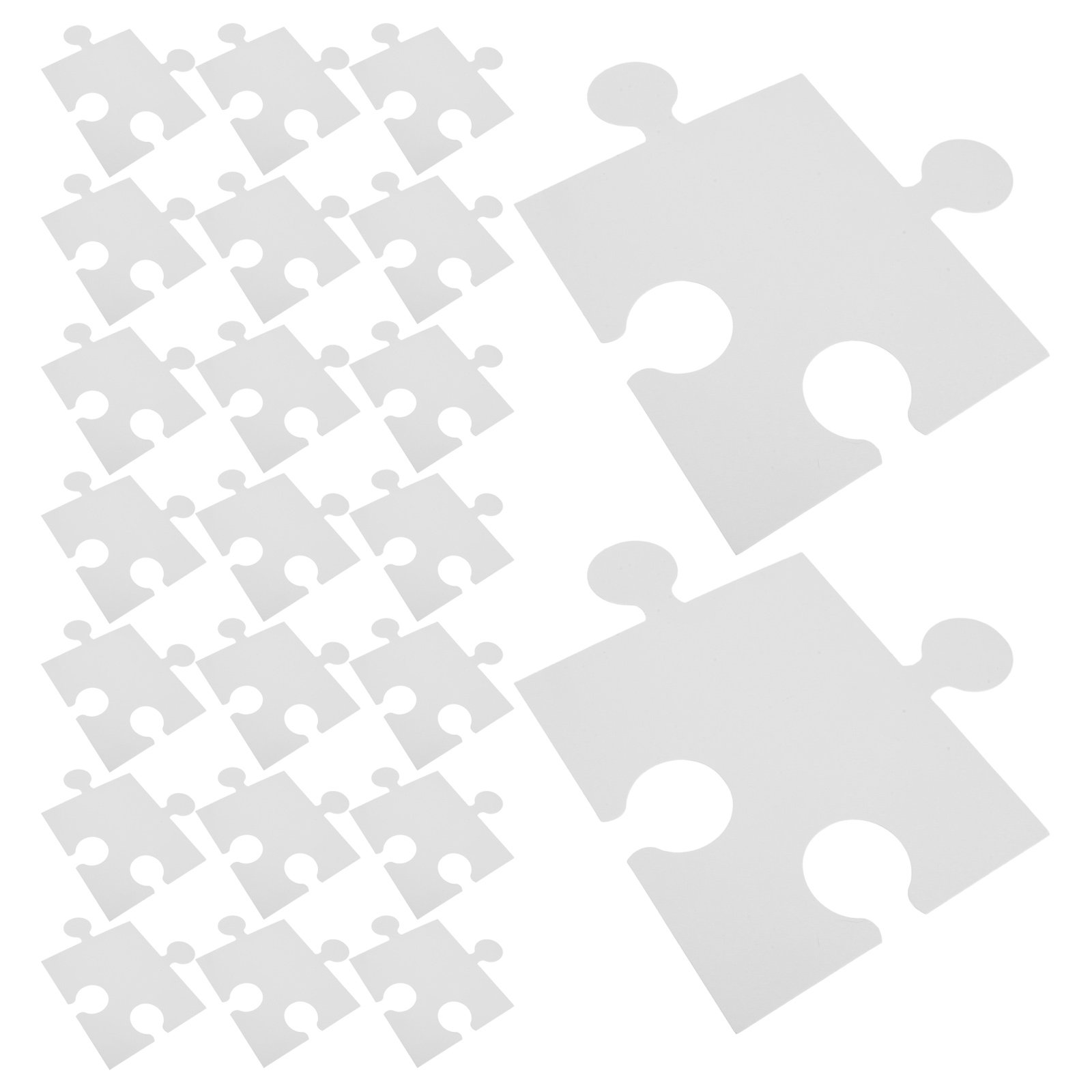 60 Piezas de Rompecabezas Blan - Puzzle Blank White reseña y precio